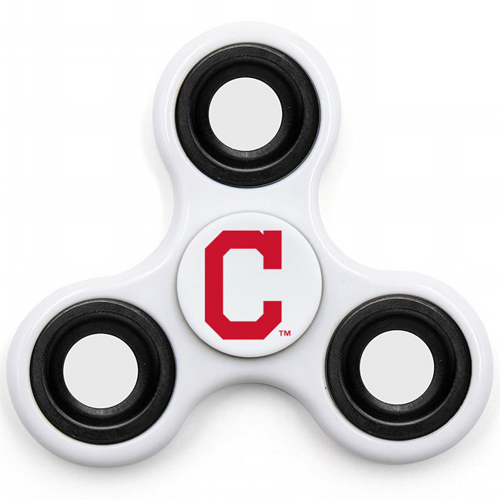 MLB Cleveland Indians 3 Way Fidget Spinner I50 - White